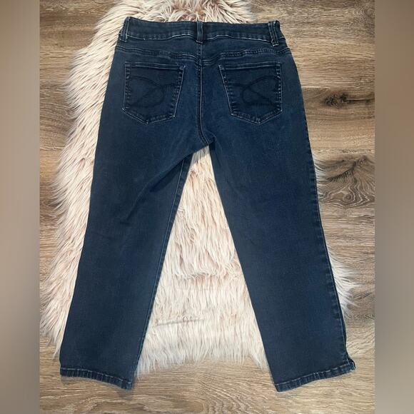 Chico’s so slimming women’s cropped blue jeans - Picture 3 of 8